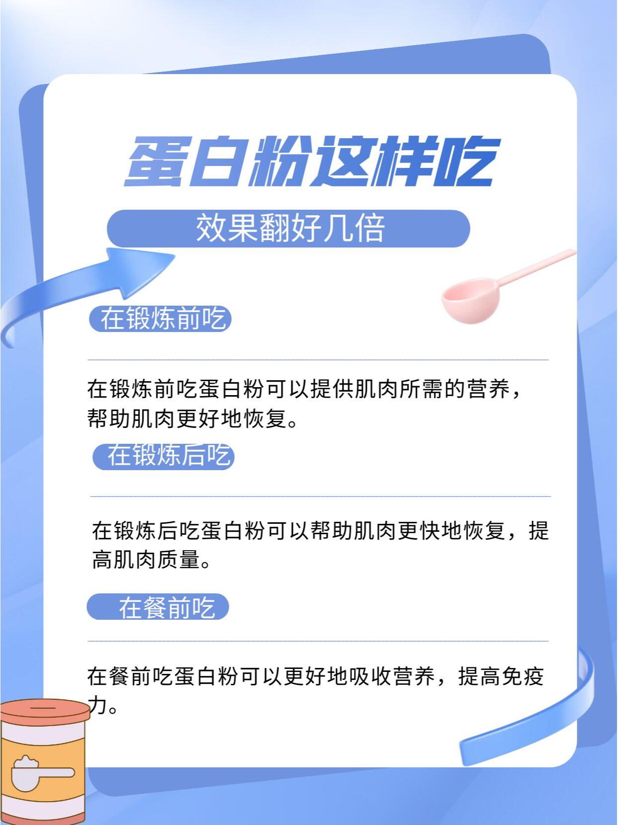 蛋白粉这样吃,效果翻好几倍