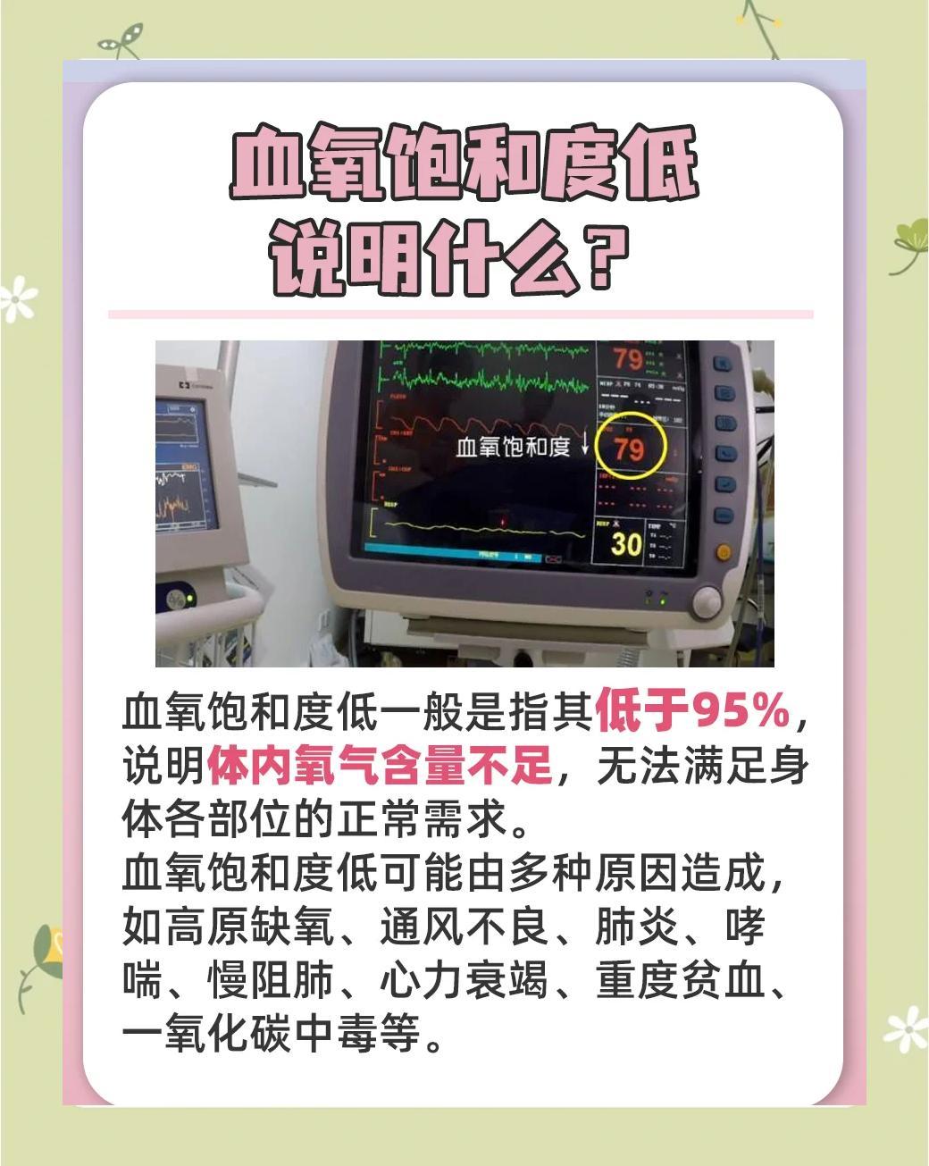 血氧饱和度低？