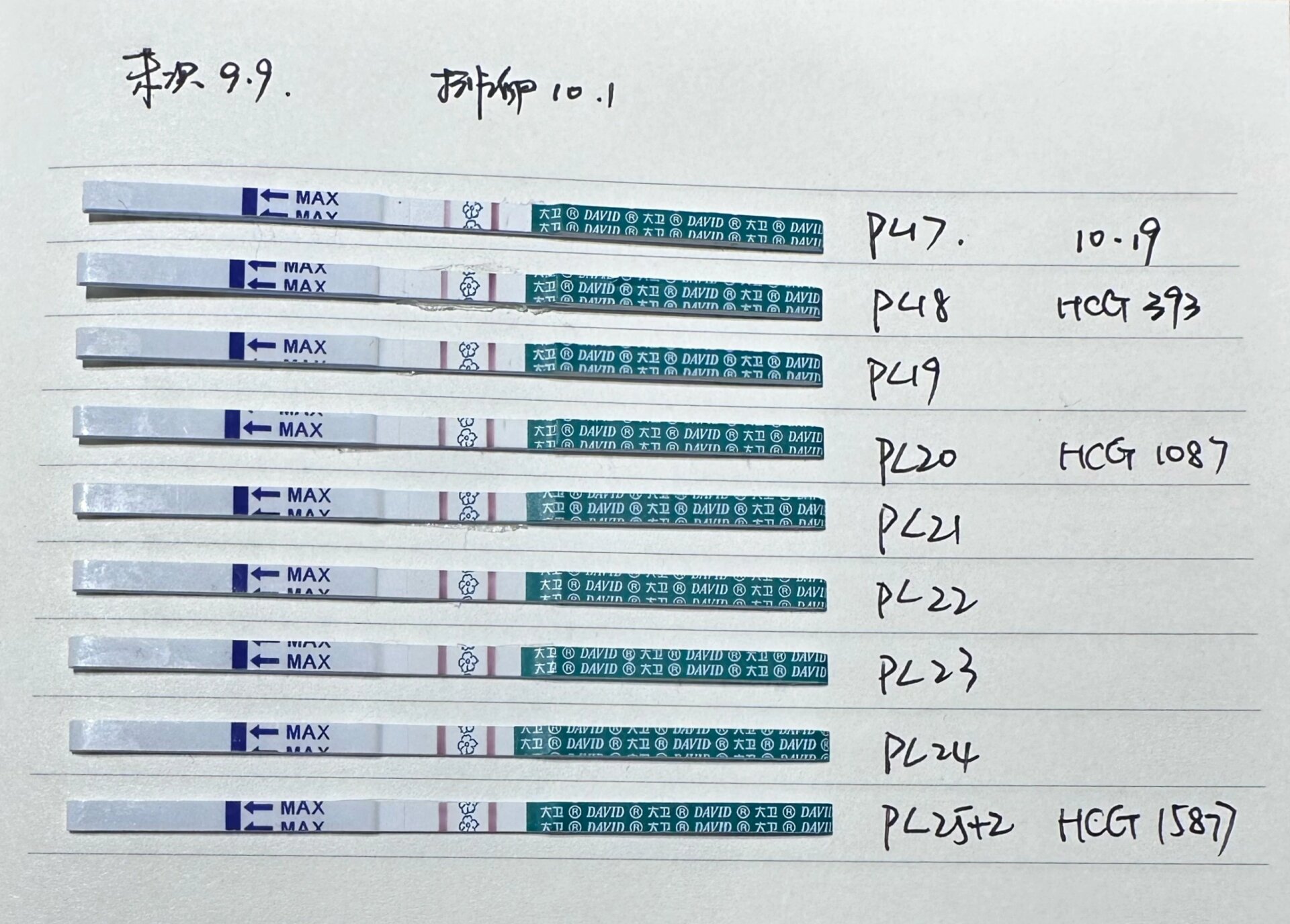 孕5w大卫强阳毕业,附上hcg对比图