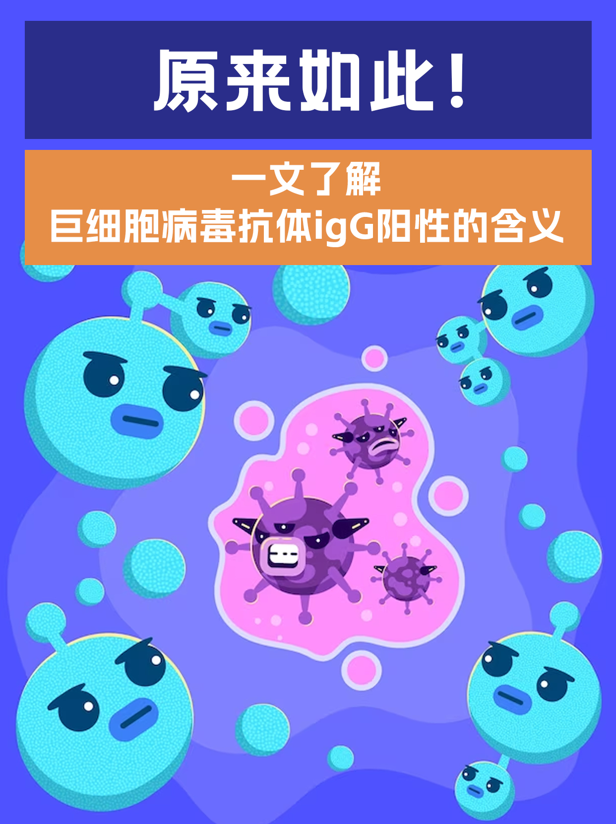 原来如此!一文了解巨细胞病毒抗体igg阳性的含义