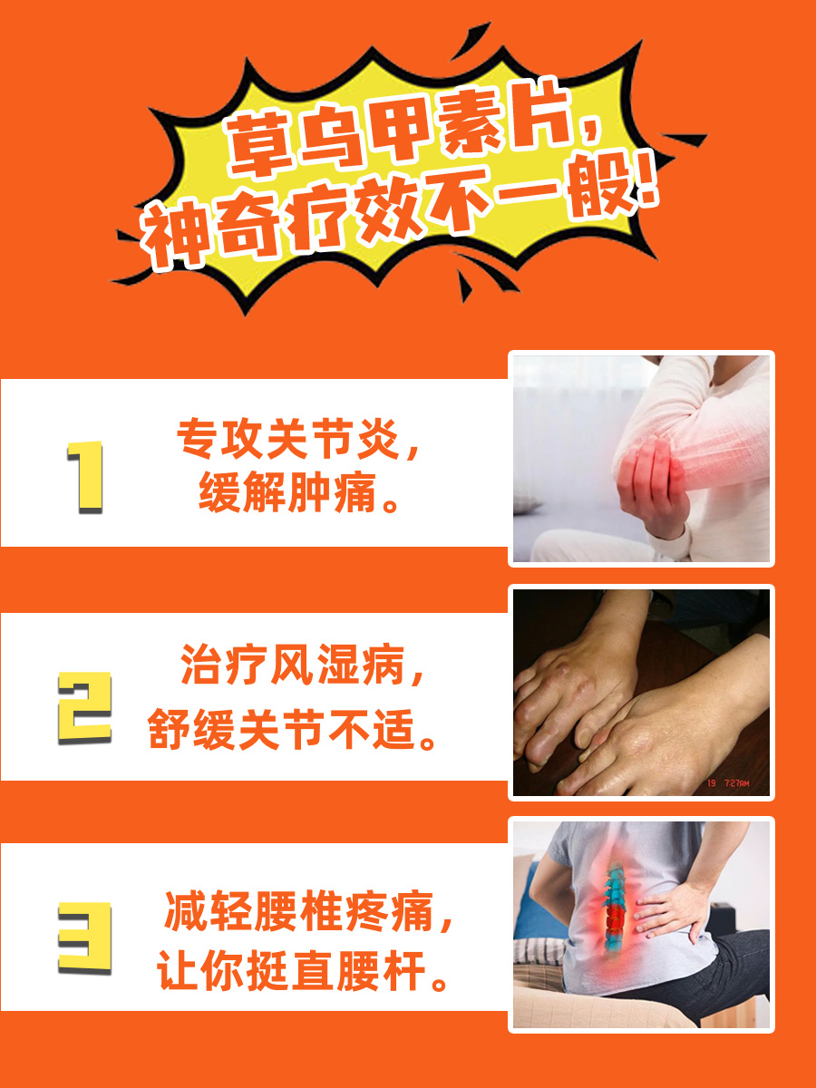 草乌甲素片功效与作用大揭秘,疼痛不再来!
