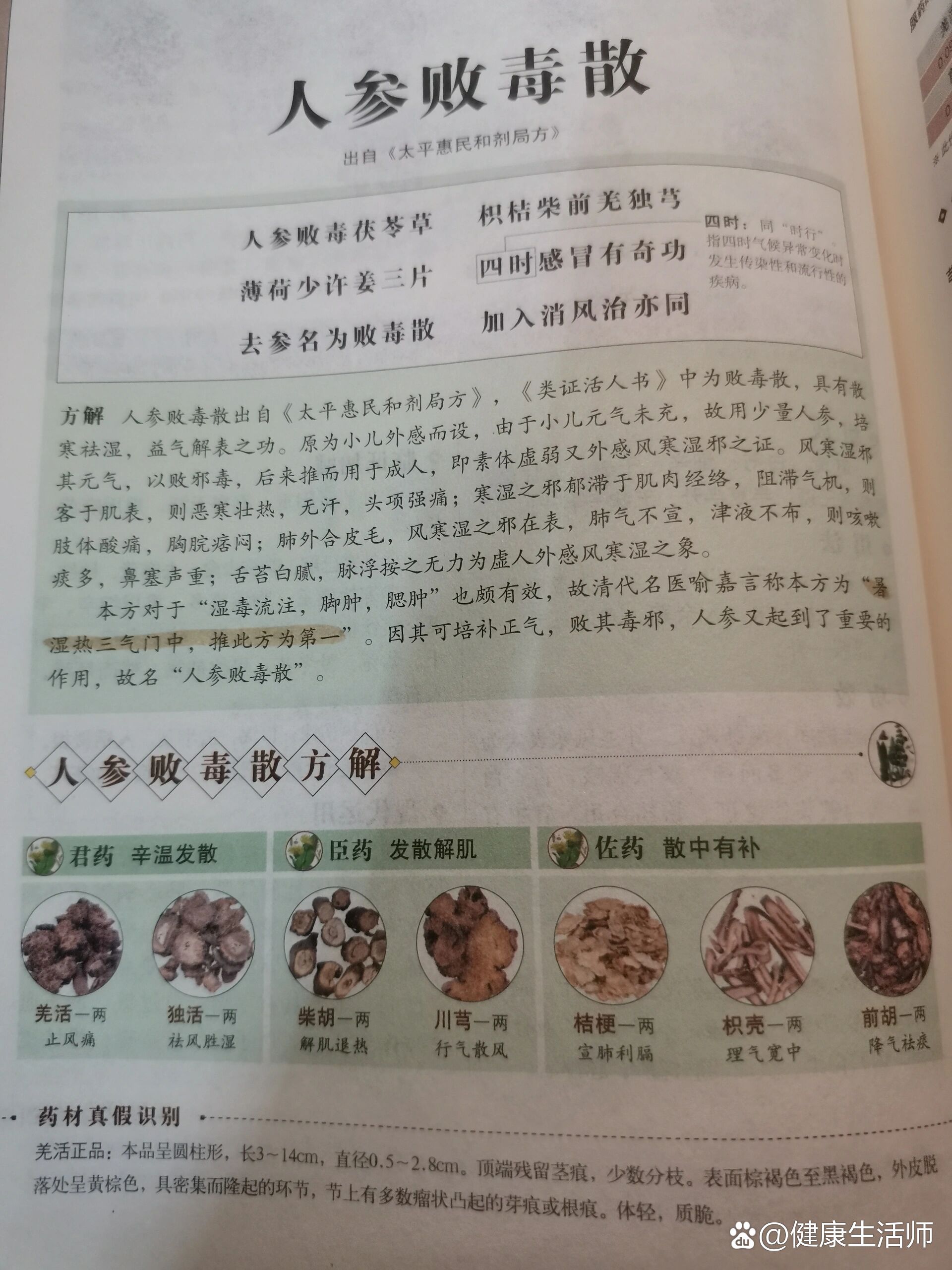 人参败毒饮图片